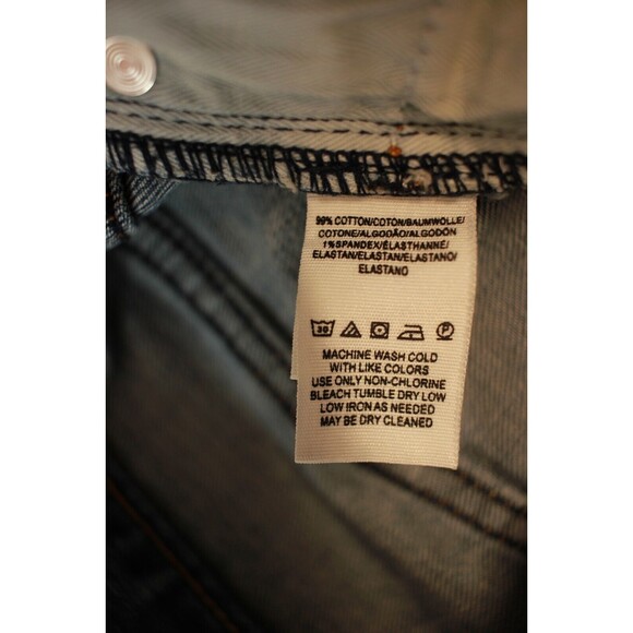 Free People Womens Jeans Blue Denim Cropped Tapered Medium Wash Zip Fly Size 27 - Picture 8 of 9